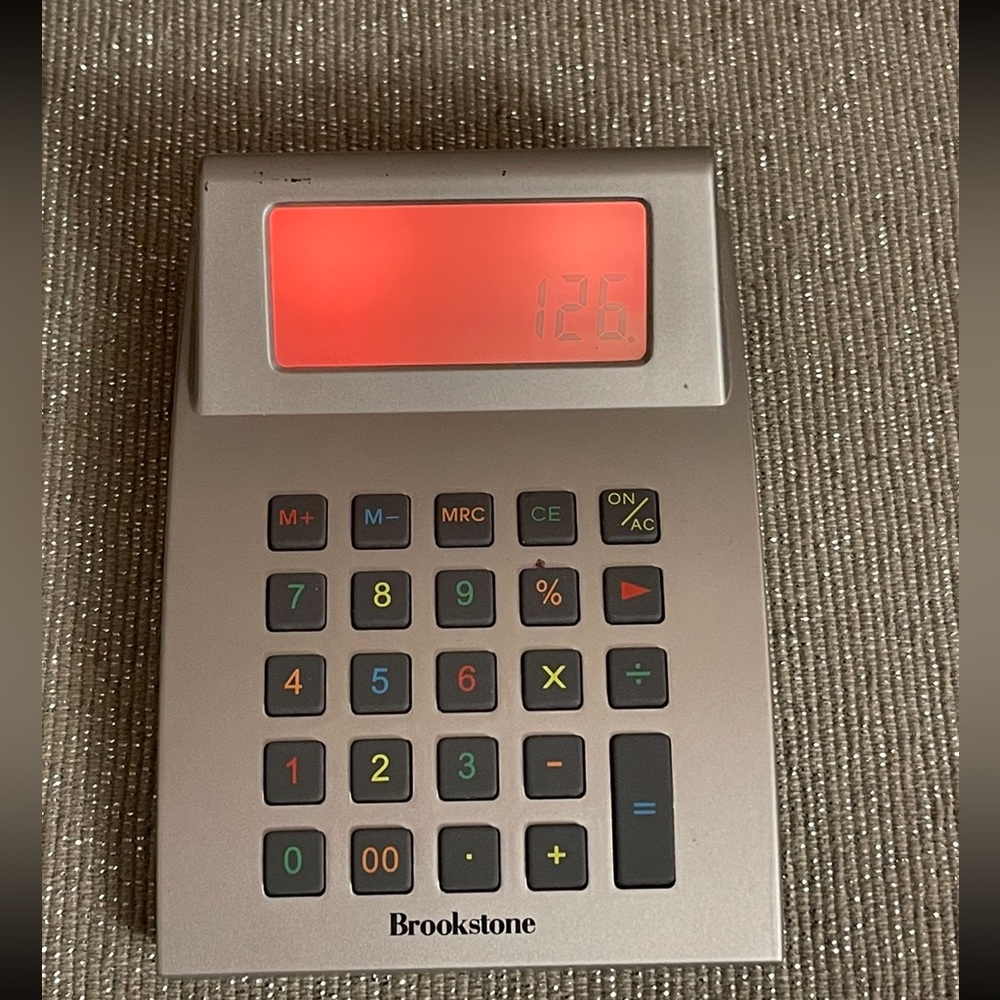 Color changing Brookstone calculator - Picture 4 of 13